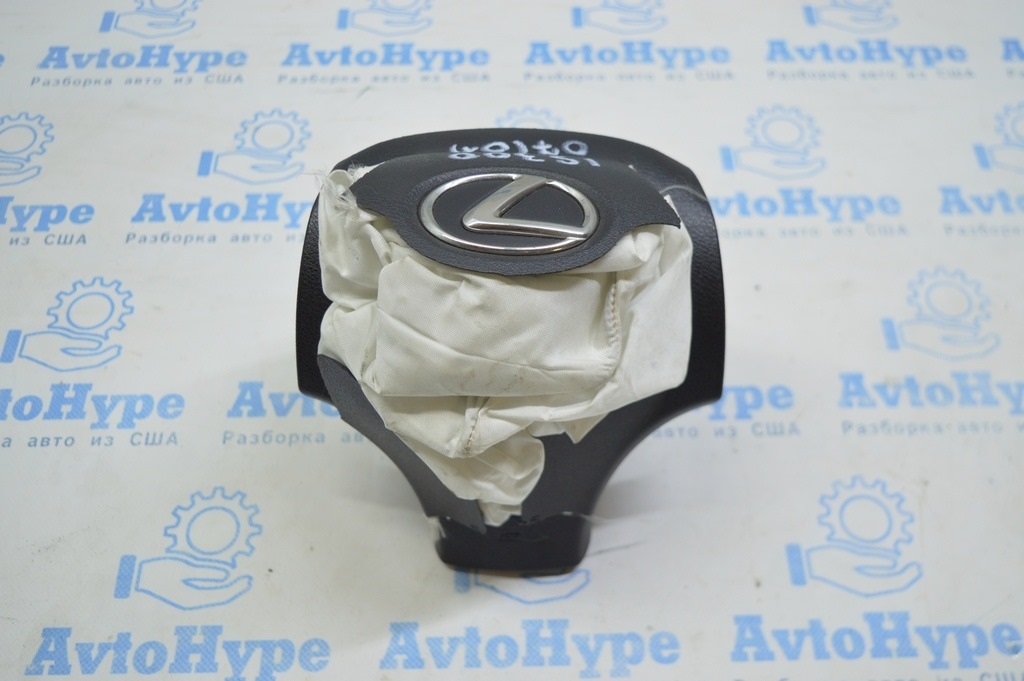 Подушка безопасности airbag в руль водительская Lexus IS250/IS300/IS350 06-10 черн дорес стрел