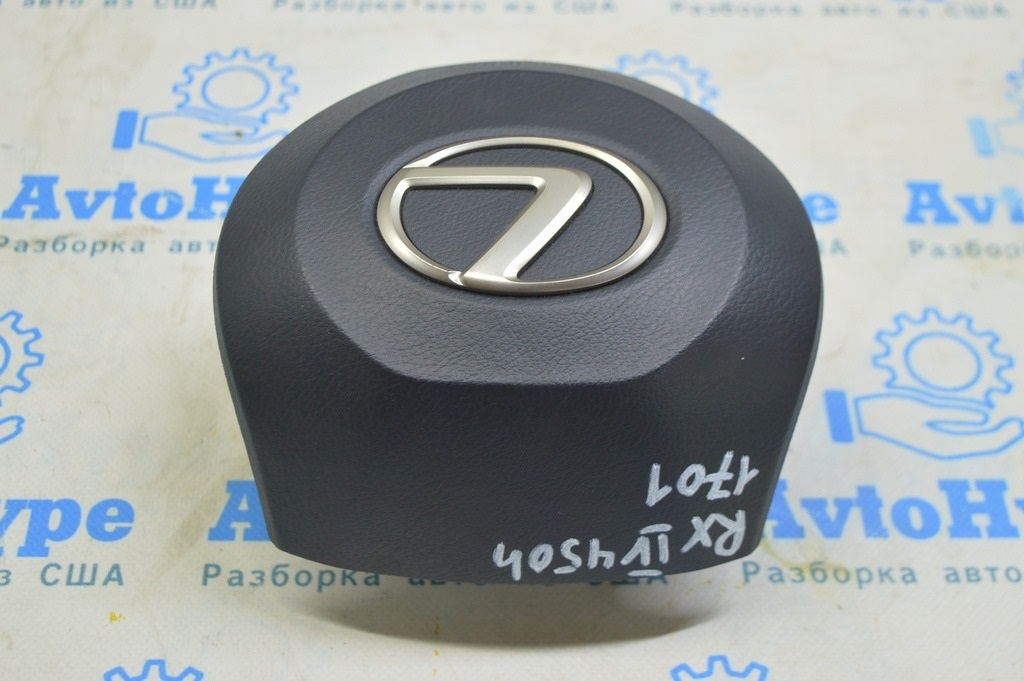 Подушка безопасности airbag в руль водительская Lexus RX350 RX450h 16-22 черная (01) — фото 2