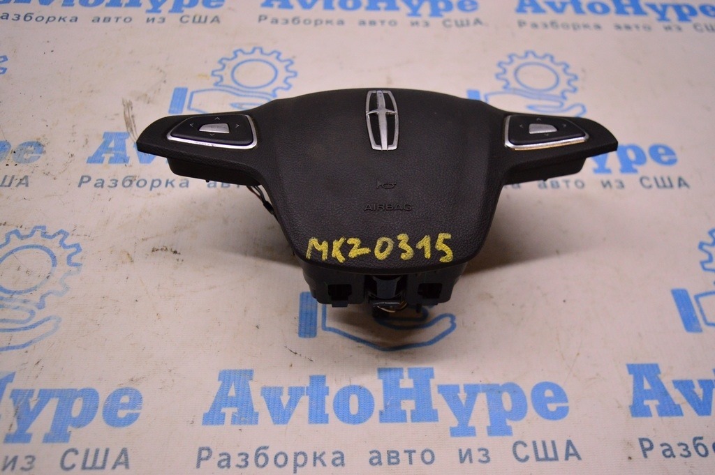 Подушка безопасности airbag в руль водительская Lincoln MKZ 13- черн