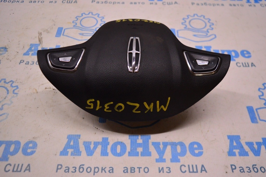 Подушка безопасности airbag в руль водительская Lincoln MKZ 13- черн — фото 2