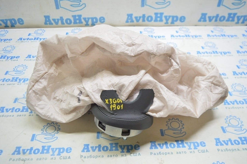 Подушка безопасности airbag в руль водительская m стиль BMW X3 G01 18-21 черная (01)стрельнула