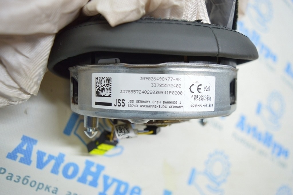 Подушка безопасности airbag в руль водительская m стиль BMW X3 G01 18-21 черная (01)стрельнула — фото 2