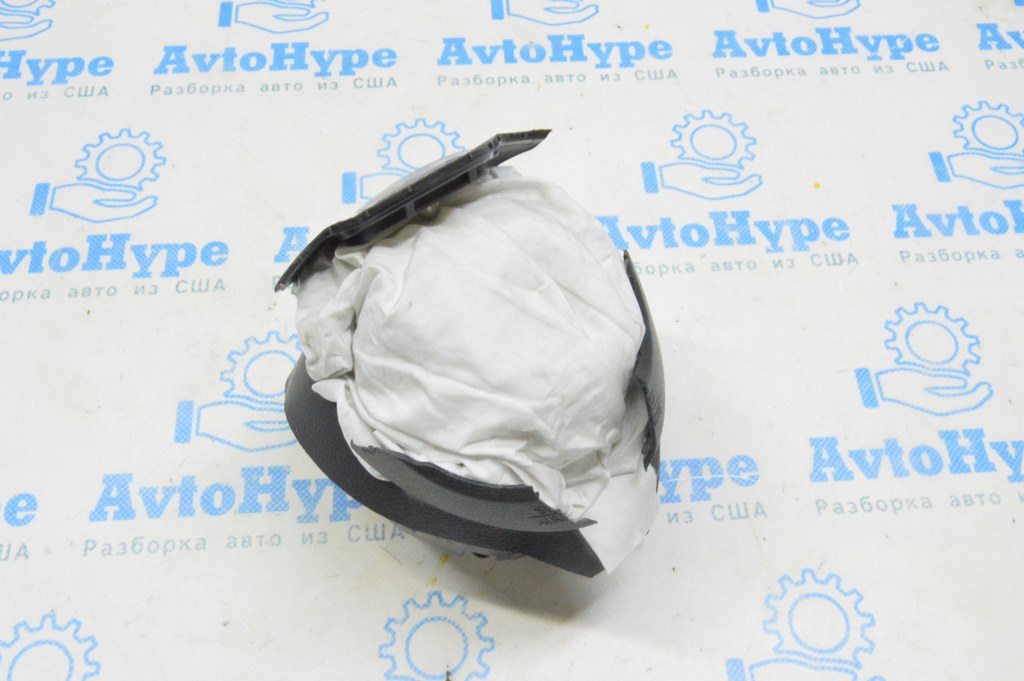 Подушка безопасности airbag в руль водительская Nissan Leaf 18-22 черная (02) стрельнувшая