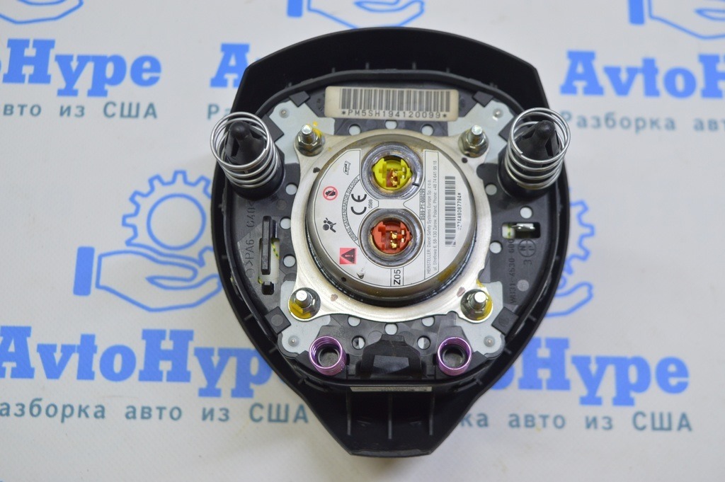 Подушка безопасности airbag в руль водительская Nissan Leaf 18-22 черная — фото 2