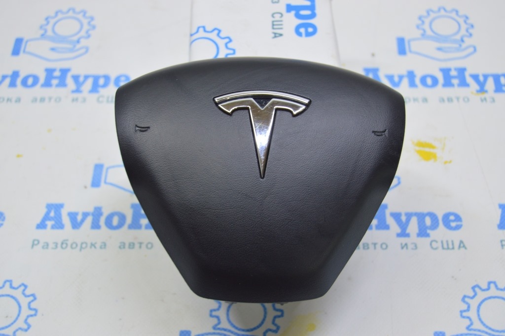 Подушка безопасности airbag в руль водительская Tesla Model 3 18- черн (03)