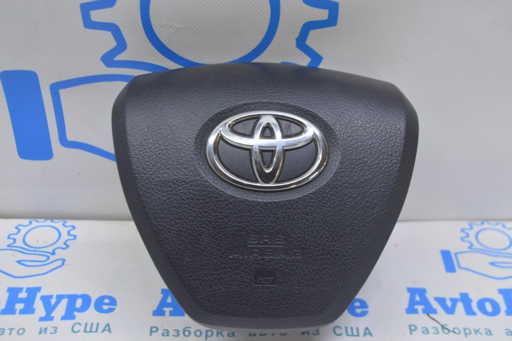 Подушка безопасности airbag в руль водительская Toyota Camry v50 12-14 usa\euro SE черн (03)