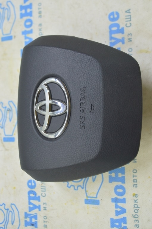 Подушка безопасности airbag в руль водительская Toyota Highlander 20-21 черная (01)