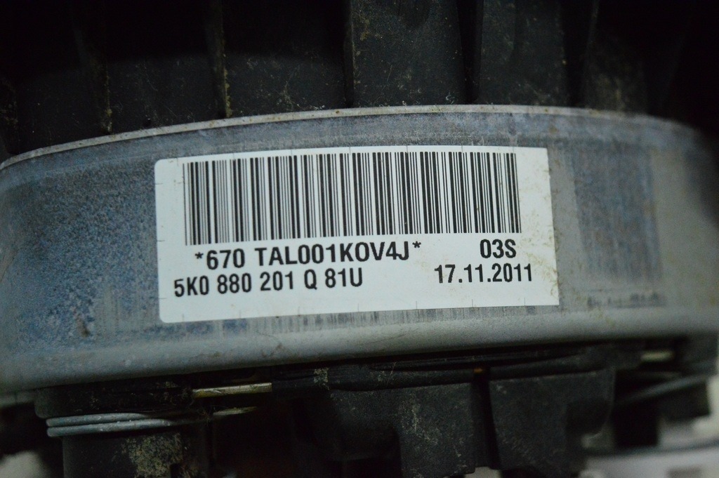 Подушка безопасности airbag в руль водительская VW Tiguan 10-17 тип 2 1T0880201L (07) — фото 3