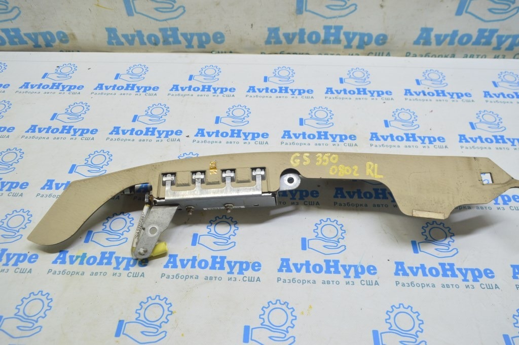 Подушка безопасности airbag зад боковая лев Lexus GS300 GS350 GS430 GS450h 06-11 бежевая