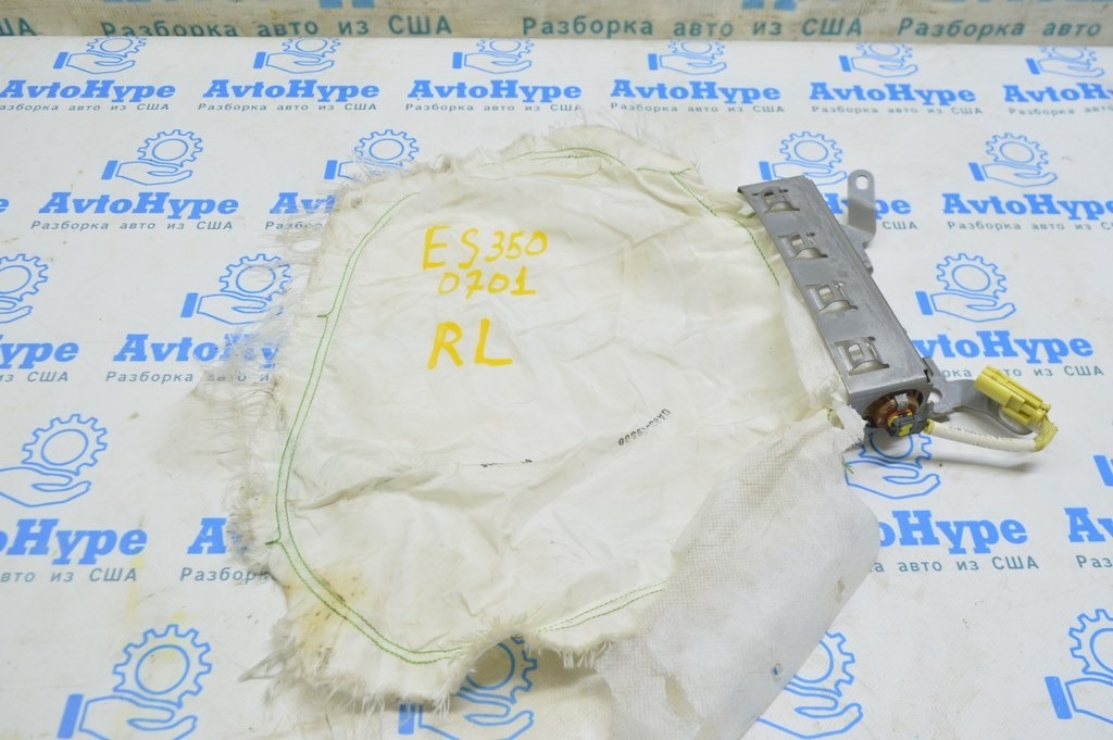 Подушка безопасности airbag задняя боковая левая Lexus ES350 07-12 (01) стрельнувшая, без накл