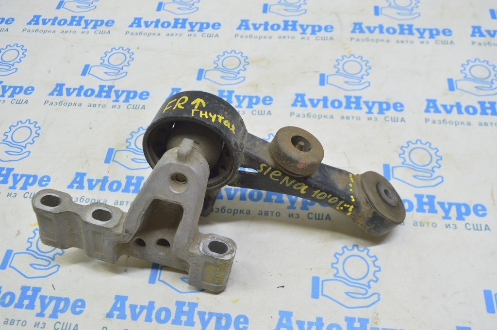 Подушка двигателя верхняя правая Toyota Sienna 11-16 3.5 FWD (01) Реал М гнутая