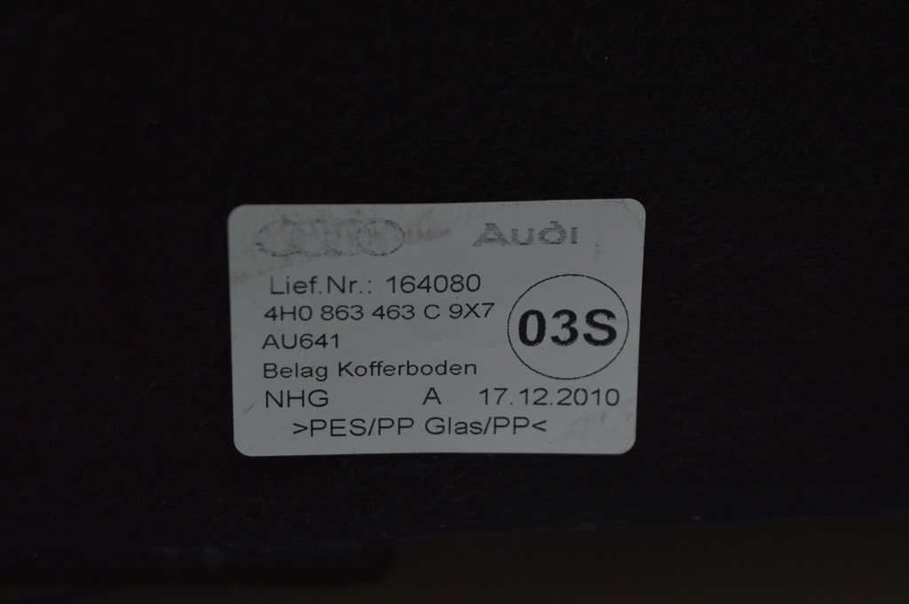 Пол багажника Audi A8 D4 10-17 — фото 2