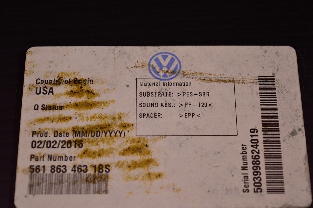 Пол багажника ковер VW Passat b8 USA — фото 3