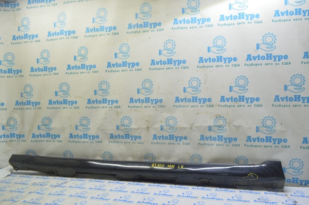 Порог левый Lexus GS300 GS350 GS430 GS450h 06-07 (02) черный, потёрт