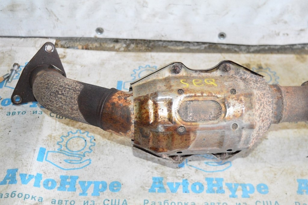 Приемная труба с катализаторами прав Toyota Sequoia Tundra 2008-2022 4.6 5.7 — фото 2