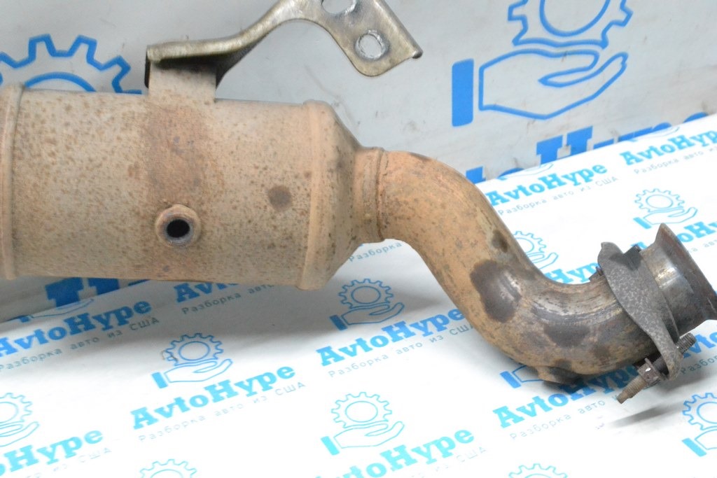 Приемная труба с катализатором Ford Mustang mk6 15- 2.3T (02) варилась гофра — фото 2