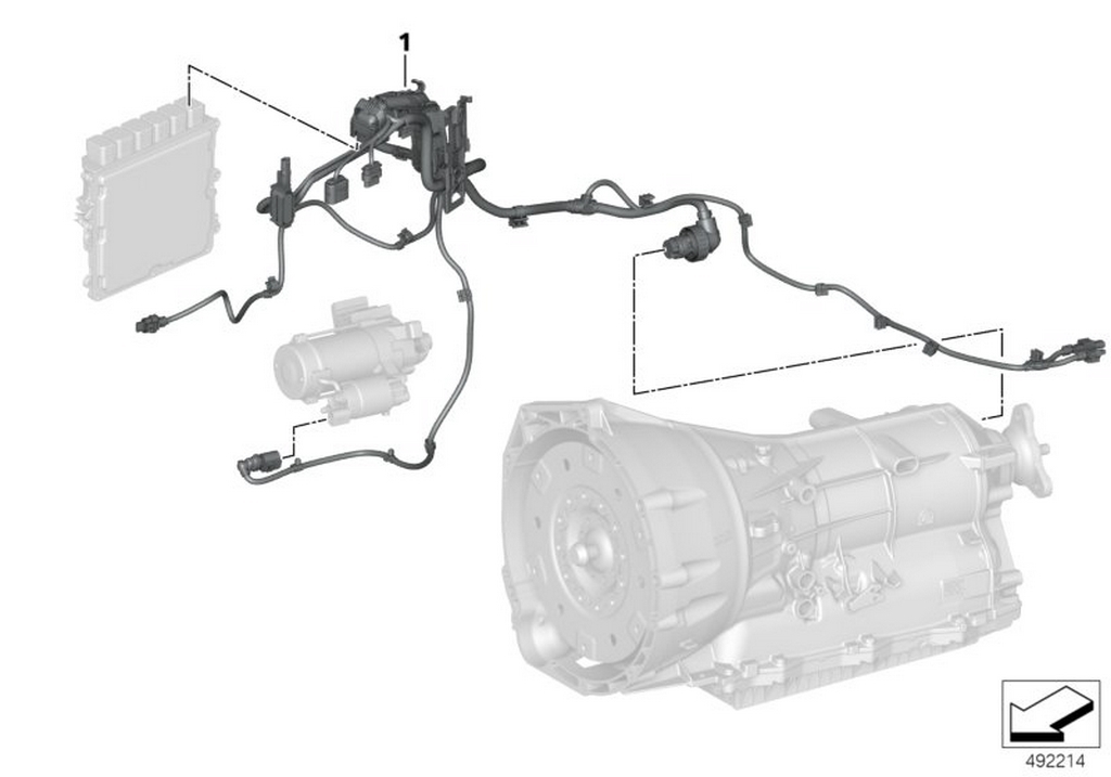 Проводка АКПП-Стартер-ДВС BMW X3 G01 18-23 AWD (01) — фото 4