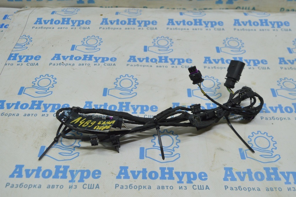 Проводка переднего бампера  Audi A4 B9 17-19 под 4 парктроника