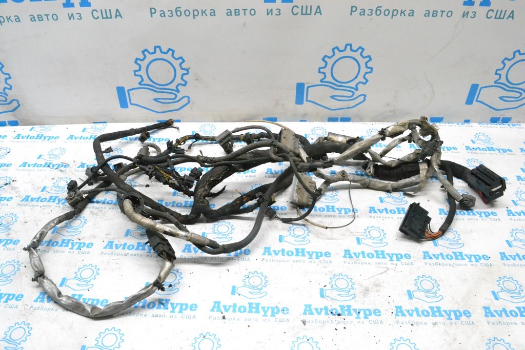 Проводка подкапотная 2 Land Rover Range Rover L405 13-17 горелая