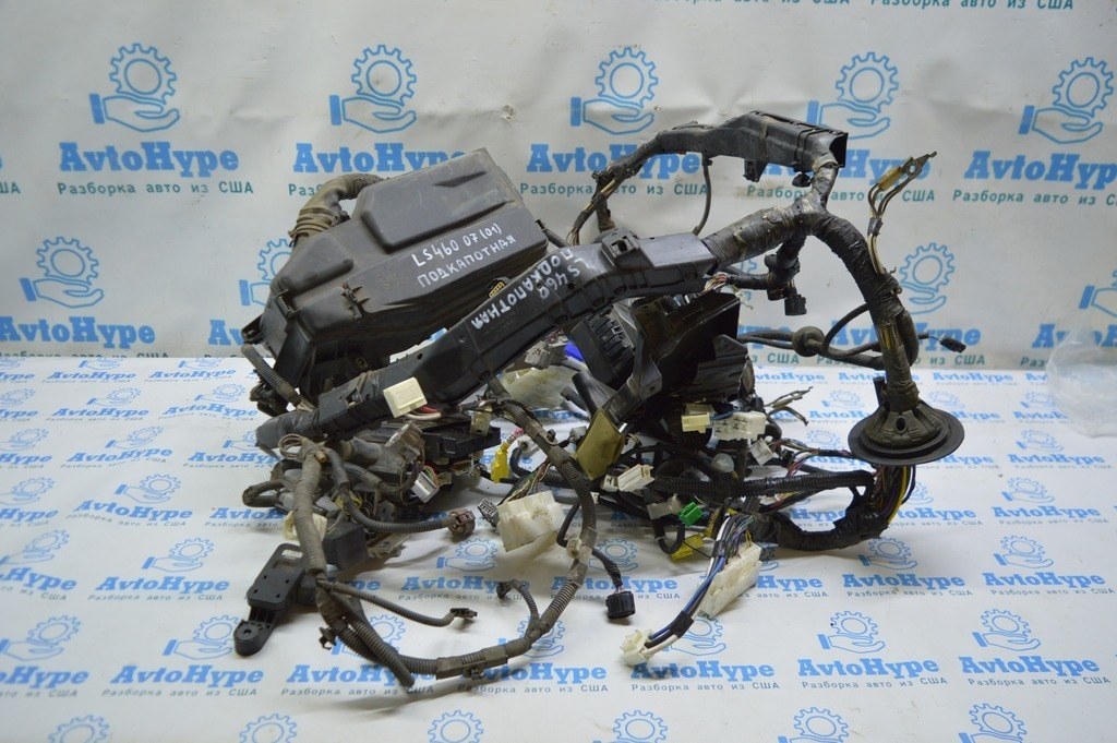 Проводка подкапотная с блоком предохранителей Lexus LS460 2008