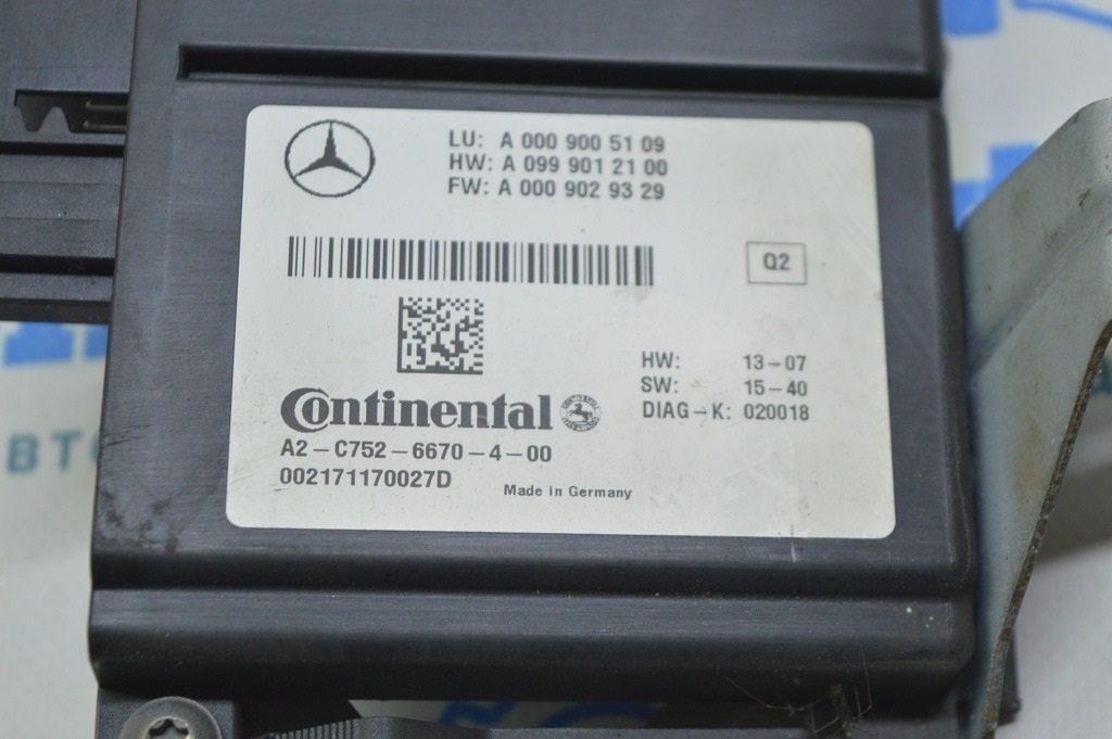 Radar Cruise Control Module модуль управления активным круизом Mercedes W222 14-22 (01) — фото 2