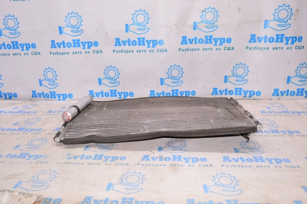 Радиатор кондиционера (конденсер) Ford Mustang mk6 15- 2.3T деф.(01) гнутый — фото 3