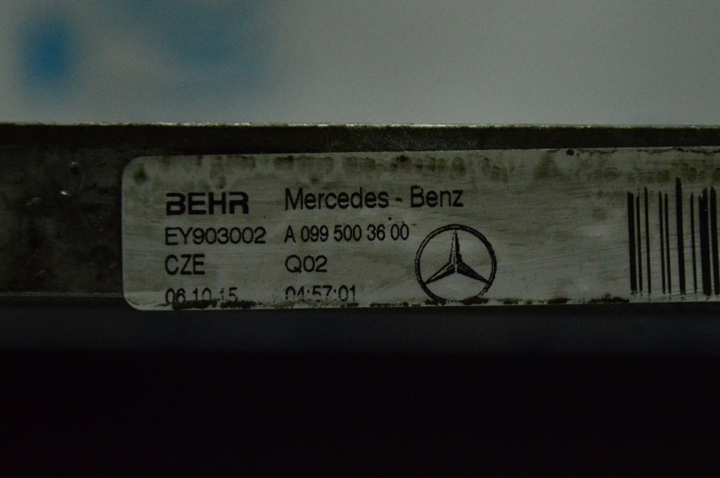 Радиатор охлаждения дополнительный (вода) Mercedes GLC X253 16- (01) — фото 3