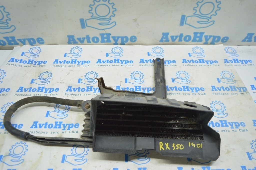 Радиатор охлаждения кпп голый Lexus RX350 10-15 (01) с кронштейном 32913-48030 и воздуховодом — фото 3