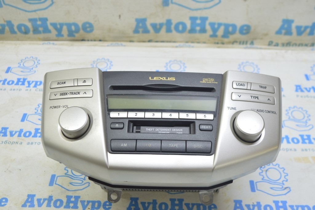 Радио и проигрыват дисков MP3 6 дисков Lexus RX300 RX330 RX350 RX400h 04-09 Европ Mark Lev(02) — фото 3
