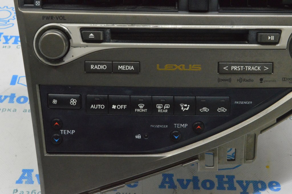 Радио, Магнитофон, Управление климатом, Панель в сборе Lexus RX350 RX450h 10-15 (03)полез хром — фото 2