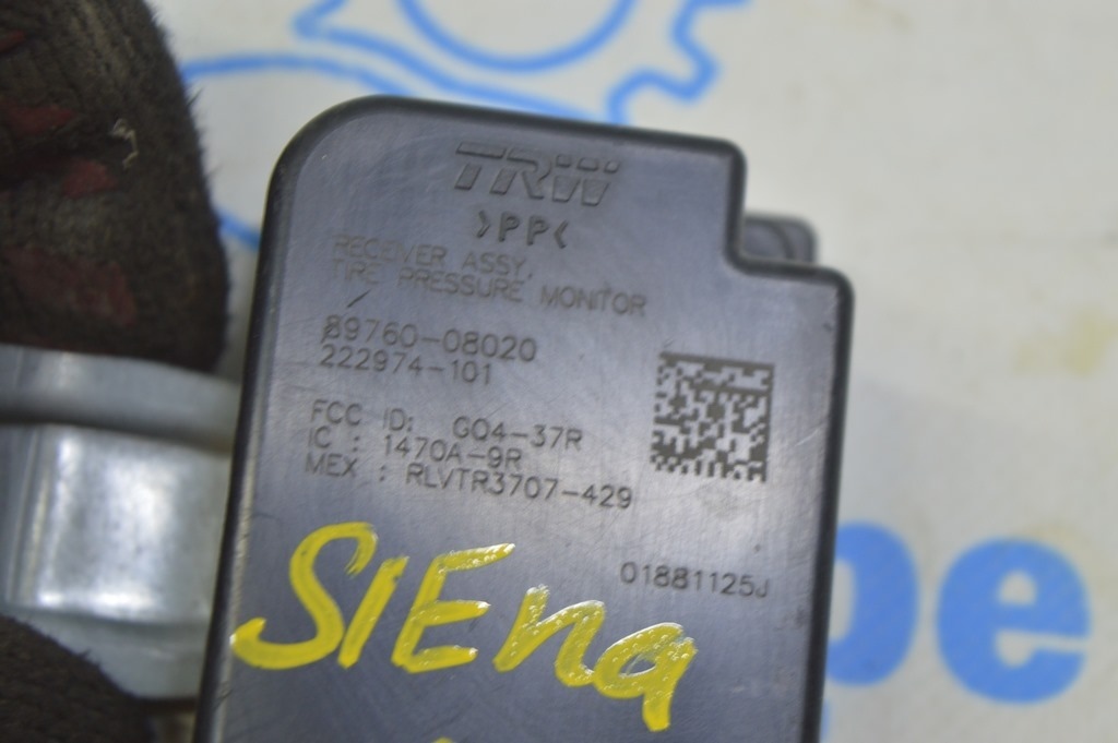 RECEIVER ASSY, TIRE PRESSURE MONITOR Toyota Sienna 11-20 (01) Реал М — фото 2
