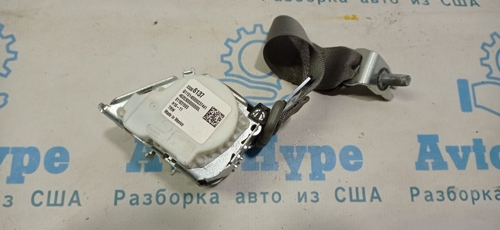 Ремень безопасности зад лев Chevrolet Volt 16- серый — фото 2