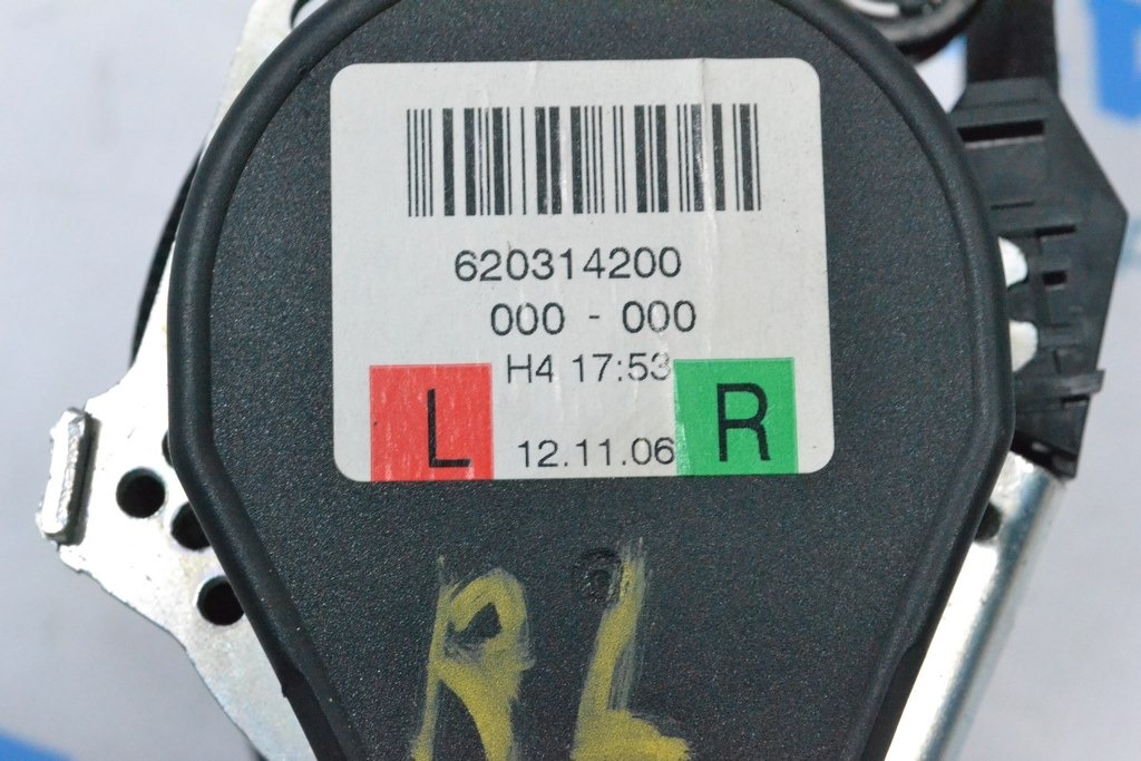 Ремень безопасности зад лев Land Rover Range Rover L405 13-17 черн — фото 2