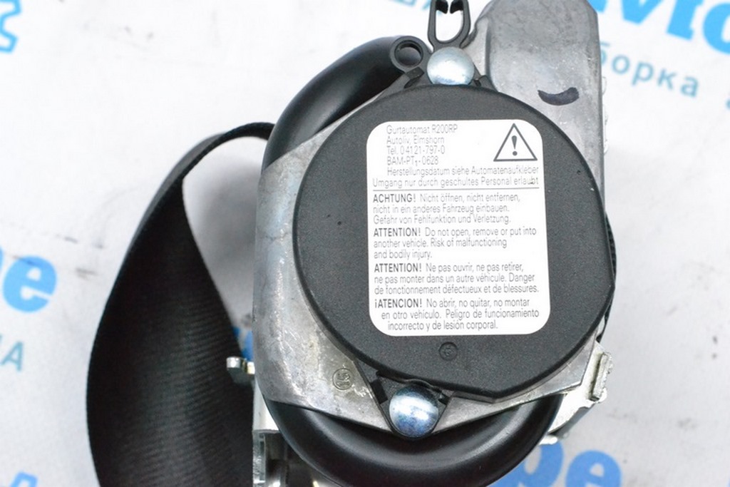 Ремень безопасности зад лев Land Rover Range Rover L405 13-17 черн — фото 4