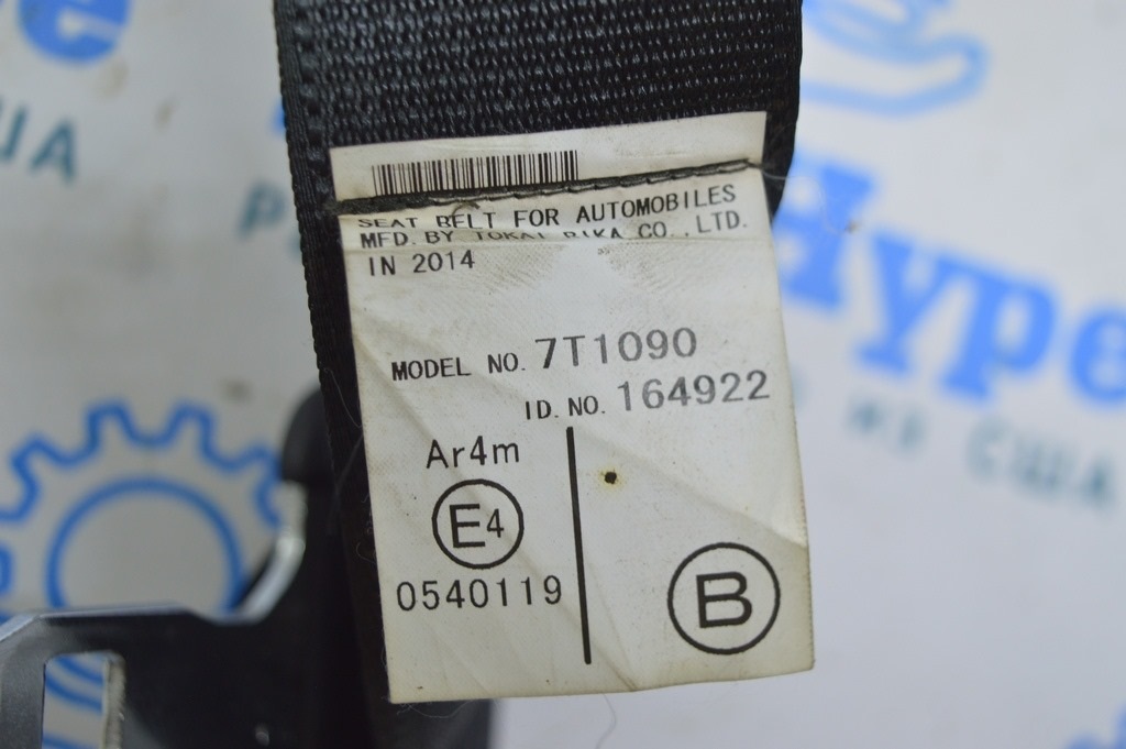 Ремень безопасности зад лев Toyota Camry v50 12-14 usa\euro черн — фото 2