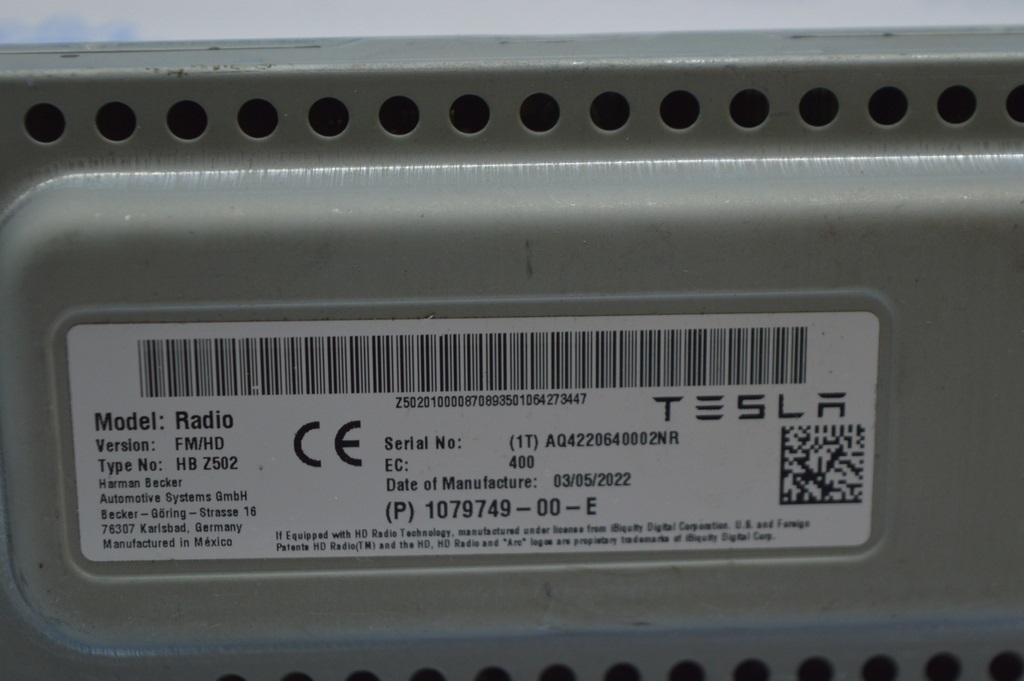 Remote Radio Tuner Control Unit Module Tesla Model 3 18- (01) — фото 2