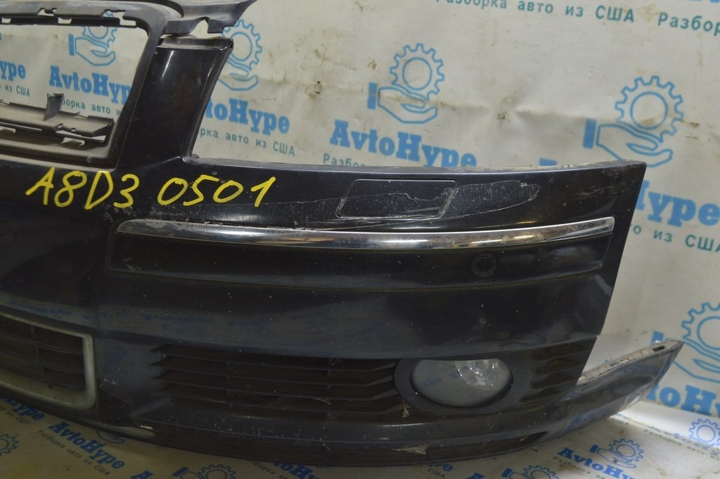Решетка переднего бампера левая Audi A8 D3 03-09 под ПТФ