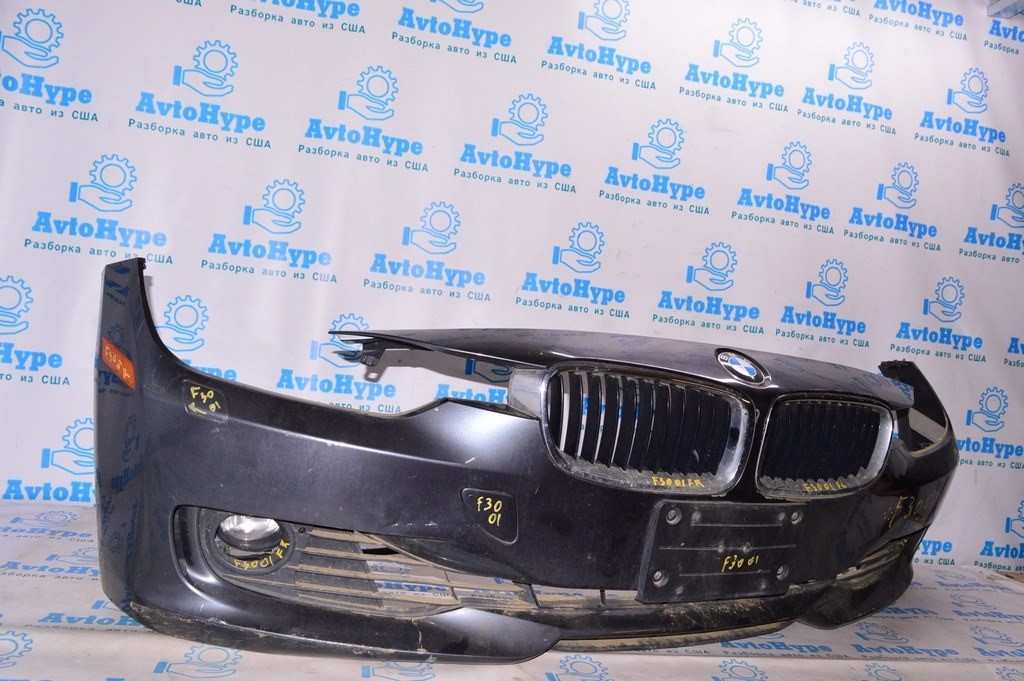 Решетка переднего бампера нижняя BMW 3 F30 12-15 дорест — фото 2