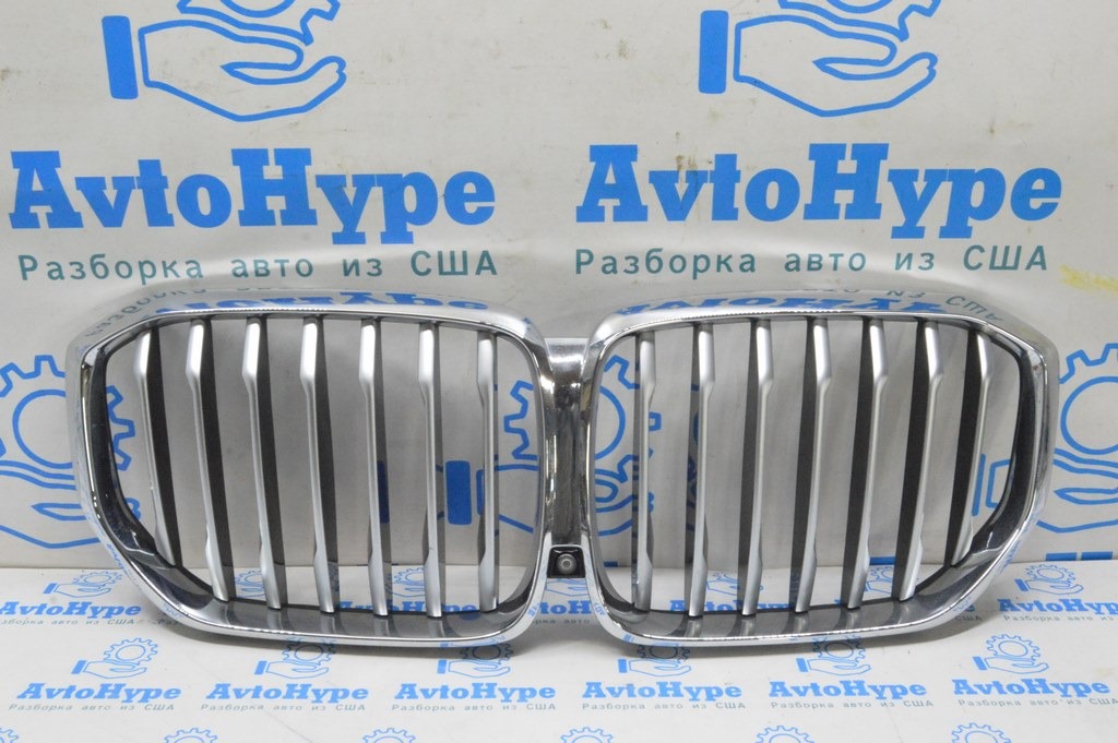 Решетка радиатора grill BMW X5 G05 19-23 хром (01) тычки