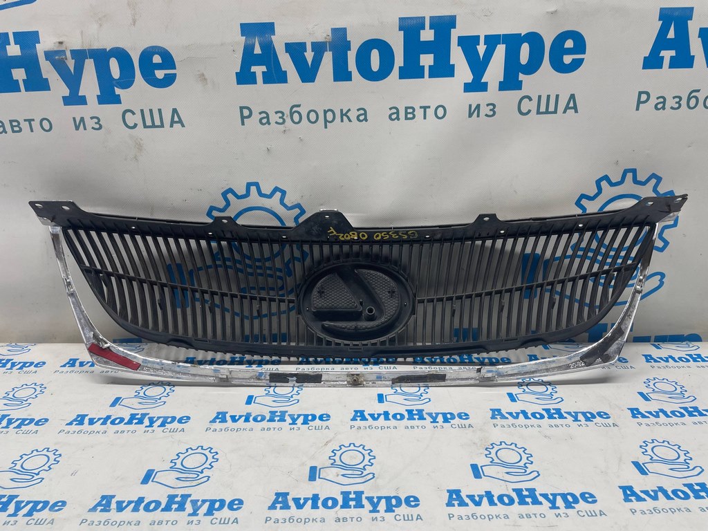 Решетка радиатора grill голая Lexus GS300 GS350 GS430 GS450h 06-07 без радара (02) трещина