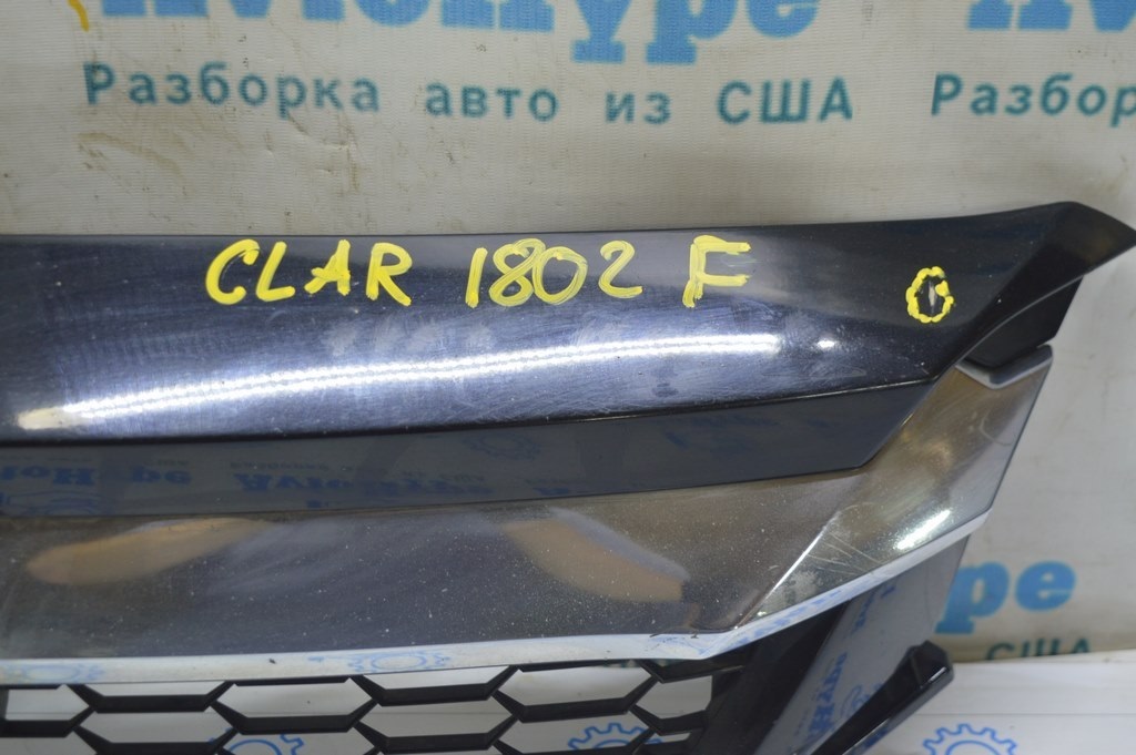 Решетка радиатора grill Honda Clarity 18-21 usa в сборе (02) трещины, царапина — фото 2