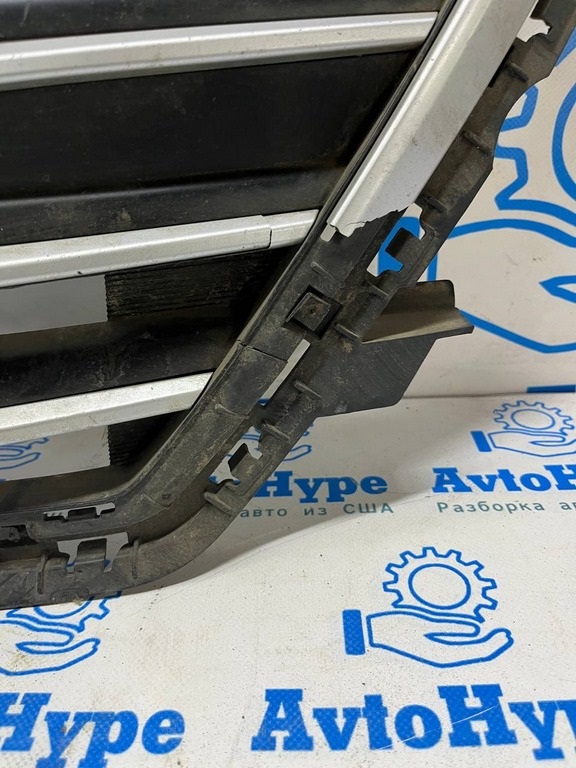 Решетка радиатора grill Hyundai Elantra AD 17-18 дорест матовый хром (01) деф. — фото 3