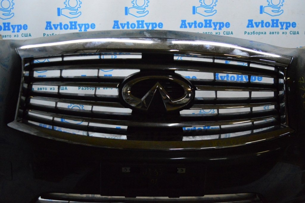 Решетка радиатора grill Infiniti JX35 QX60 13-15 (01) со значком деф. царапина