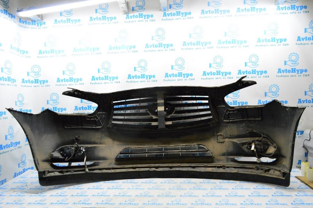 Решетка радиатора grill Infiniti JX35 QX60 13-15 (01) со значком деф. царапина — фото 4