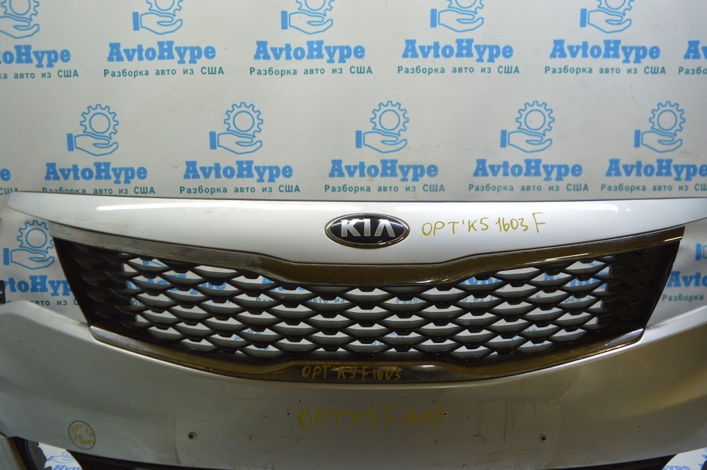 Решетка радиатора grill Kia Optima 16- хром на зч (04) — фото 2