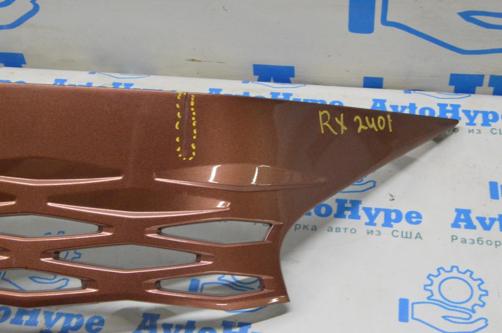 Решетка радиатора grill Lexus RX 350/350h 23- (01) треснута верх накладка 53101-0E551 — фото 2