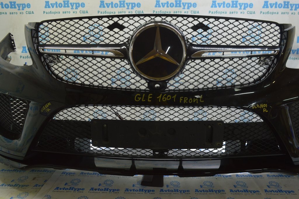 Решетка радиатора grill Mercedes GLE-class C292 12-19 AMG (01) с бампером передним
