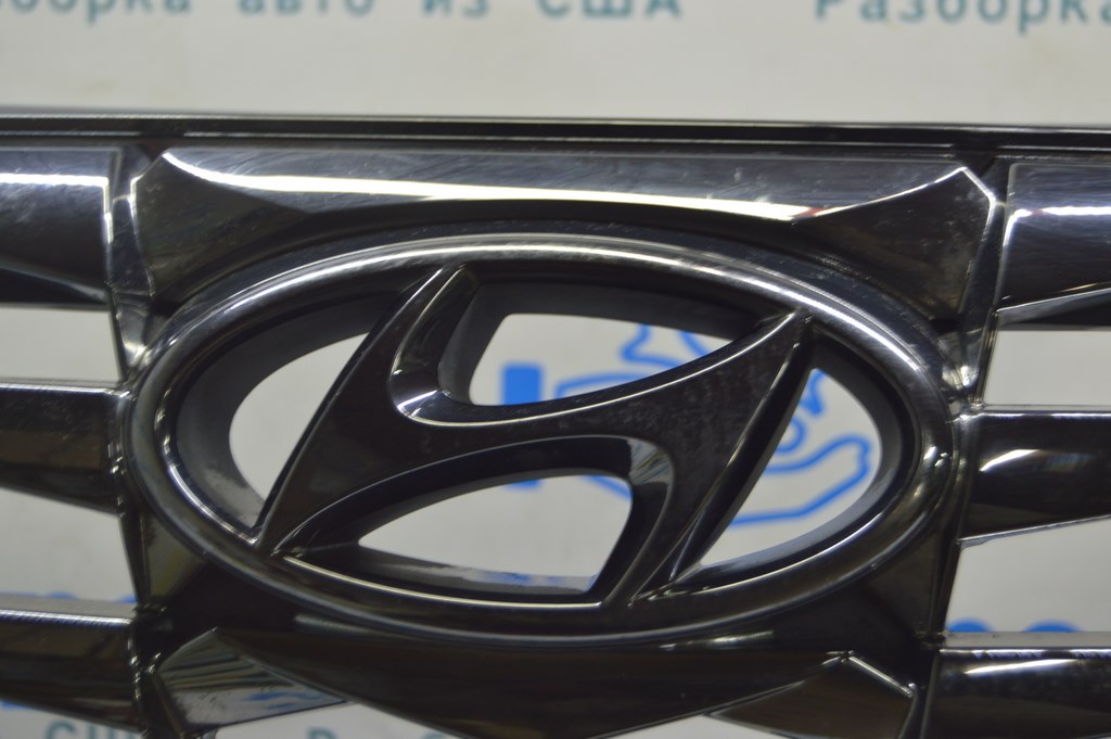 Решетка радиатора grill с эмблемой Hyundai Tucson 22- (01) — фото 2