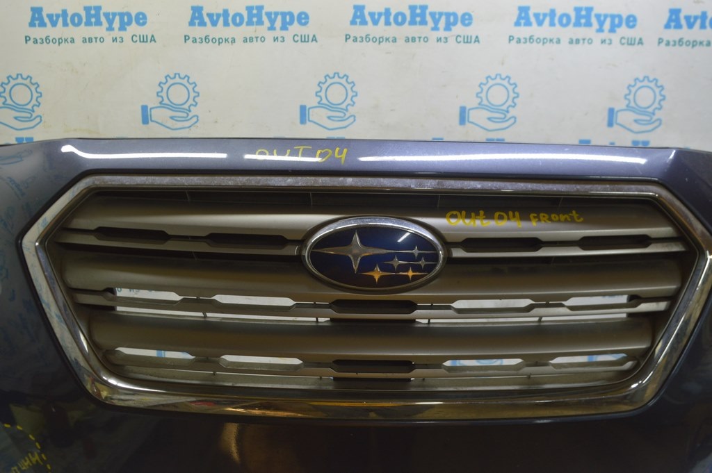 Решетка радиатора grill Subaru Outback 15-17 с эмблемой (04) — фото 2