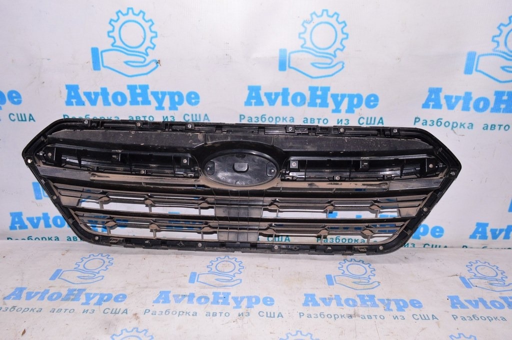Решетка радиатора grill Subaru Outback 18-19 рест с эмблемой (02) — фото 3